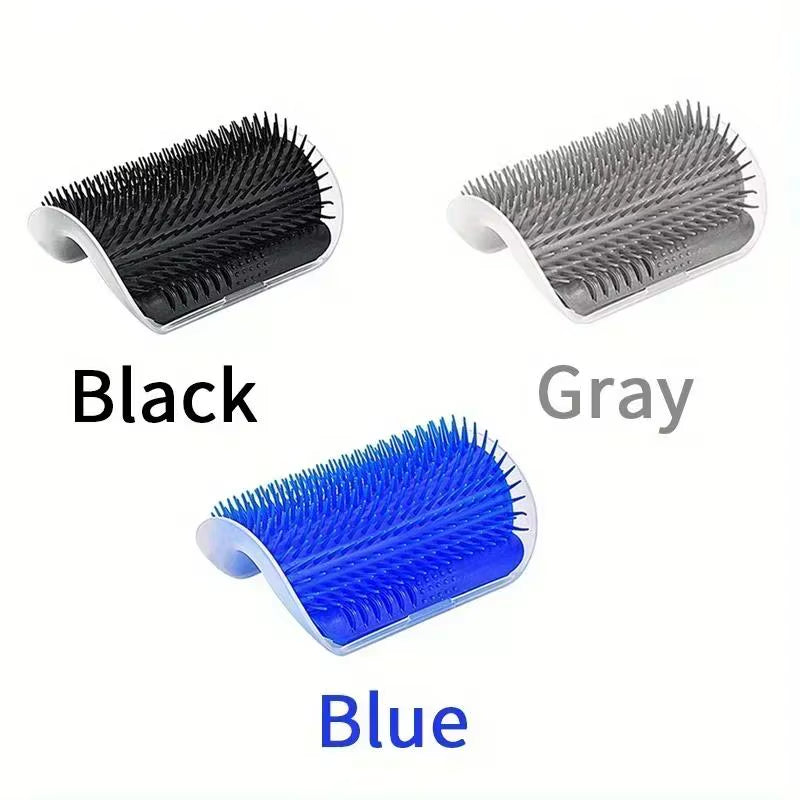 The Face Tickling Scratcher Cleaning Hair Product Cat Self Groomer with Catnip Wall Corner Massage Comb Soft Brush Rubs